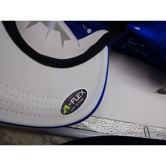 Authentic Pukka Embroidered Tee Stretch Fit Golf Cap/ Hat, Blue - Picture 9 of 11
